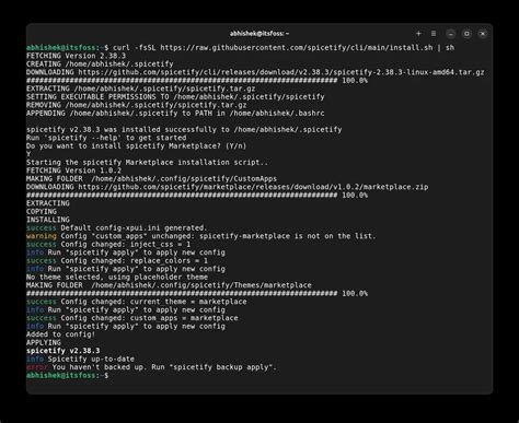 spicetify|Installation .